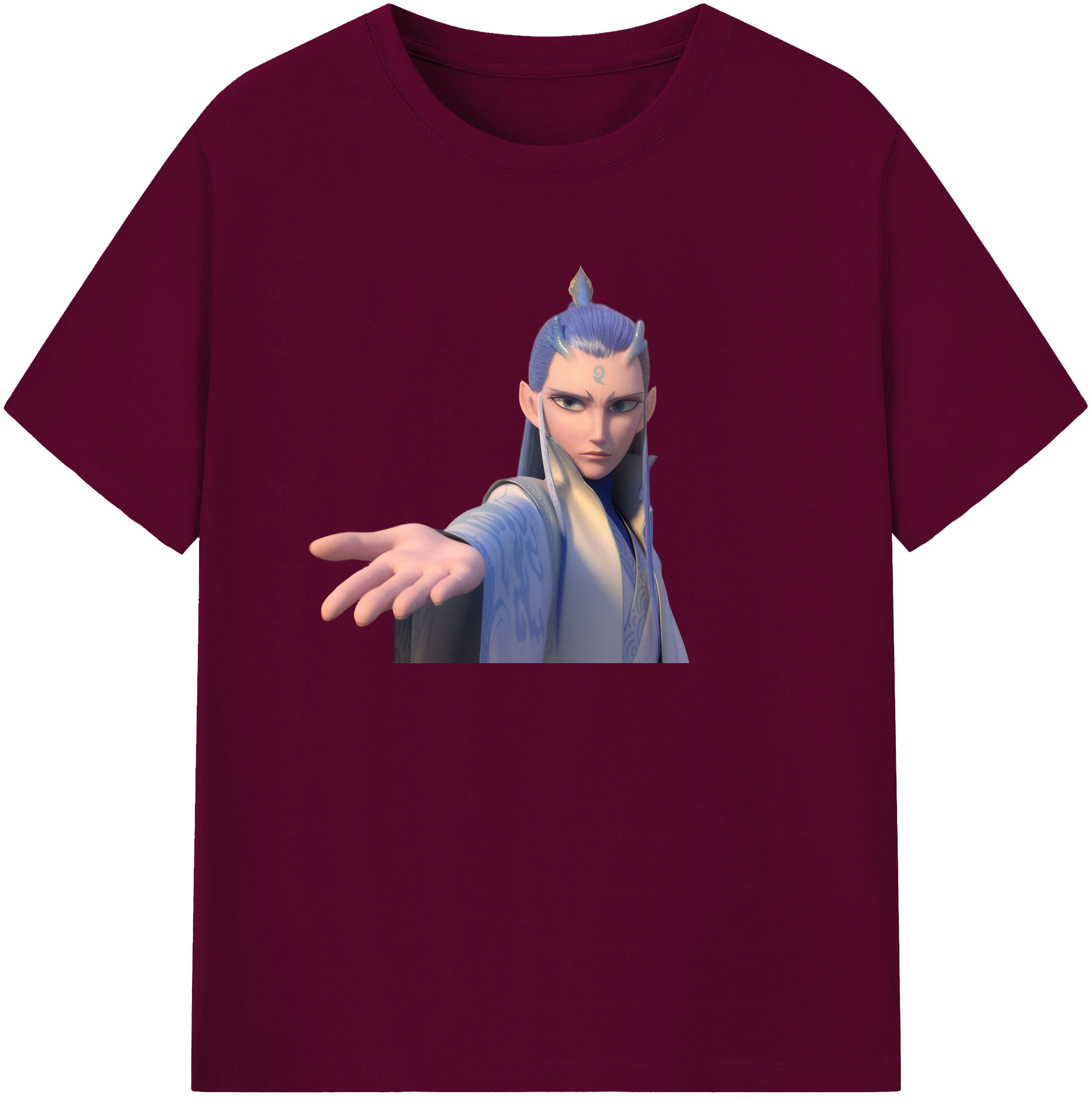 （画像用） Ne Zha 2 ナタ 魔童の大暴れ レディースカジュアルプリントTシャツ（綿100％）